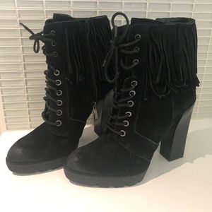 New Kenneth Cole Fringed Boots